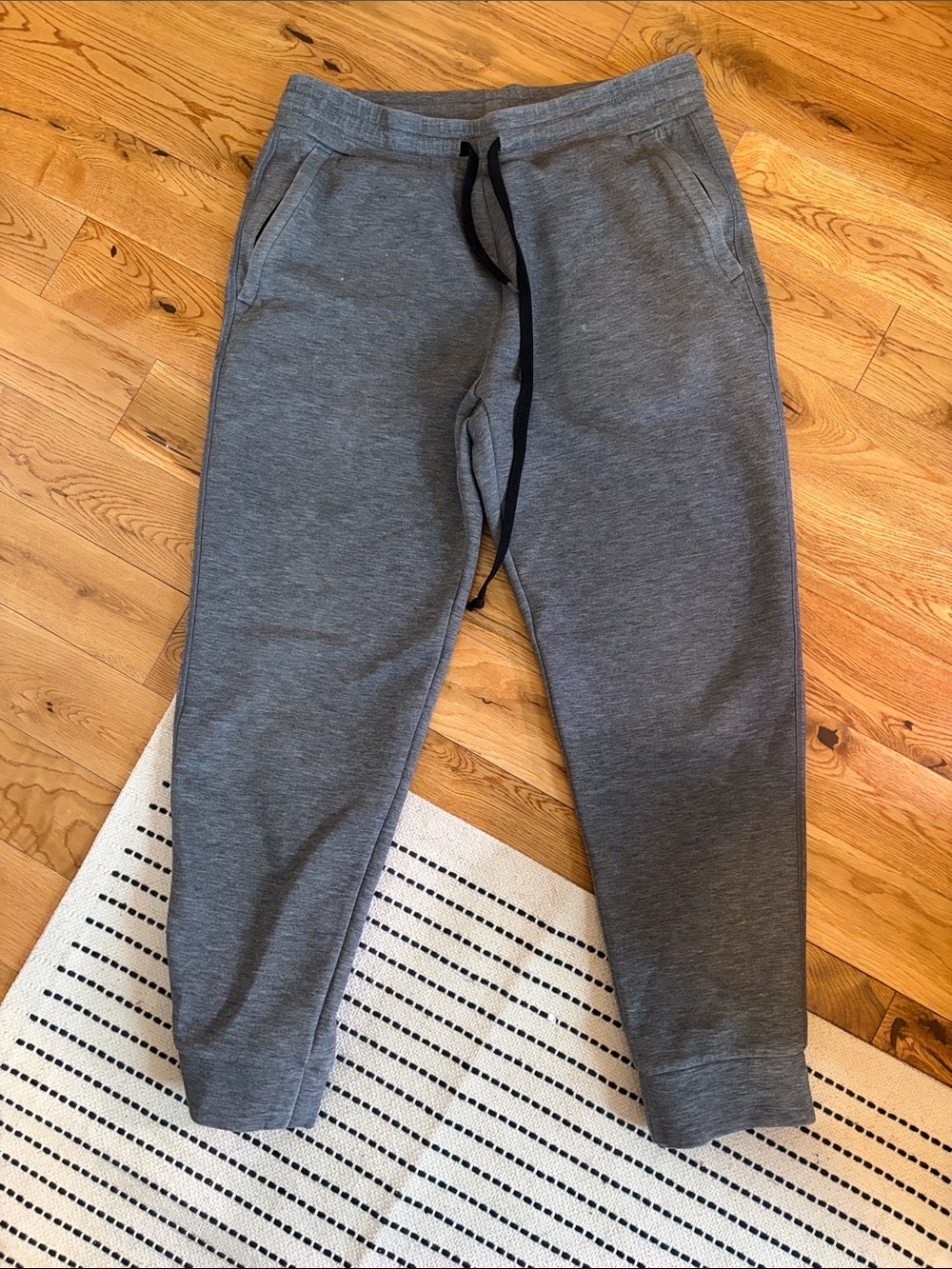 Men’s Grey Jogger Sweatpants with Drawstring